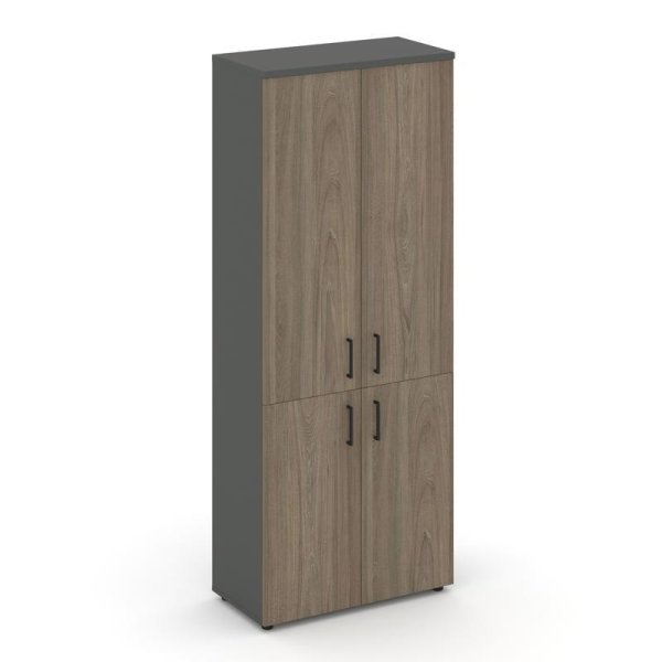 Шкаф высокий широкий SN.STS-104 (796х400х1982) (Антрацит/Вяз Благородный)