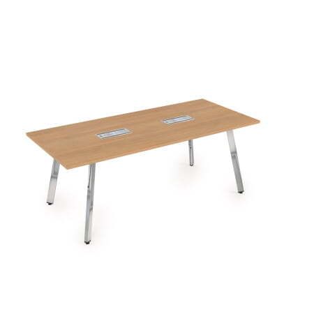 10СП.095 Стол переговорный (1800x900x750) (RomanoМеталл глянец)