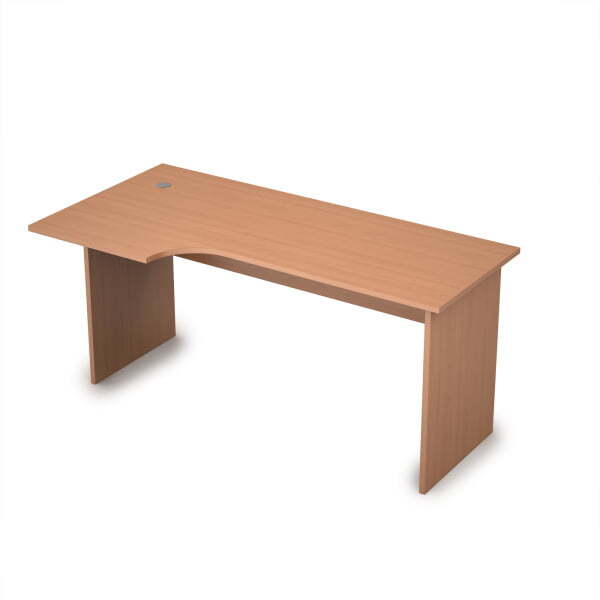 2С.043  Стол криволинейн.лев. 1600x800x750 (Бук)