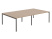 Стол для переговоров NT 280х144 вяз натуральный/антрацит (Коричневый/Антрацит)