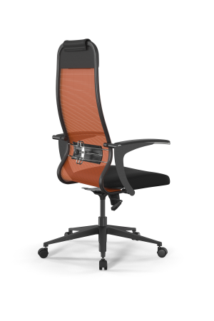 Кресло для руководителя Метта Sit 10 B1-111U - X2+UMF(X1) /Ub00/Wh00/U0mL-b(M09.B11.G19.W02) (Черный | Оранжевый)