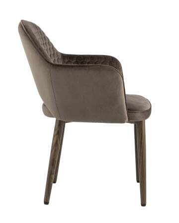 Стул Венера Хани велюр коричневый ножки дерево (Стул Венера Хани коричневый)