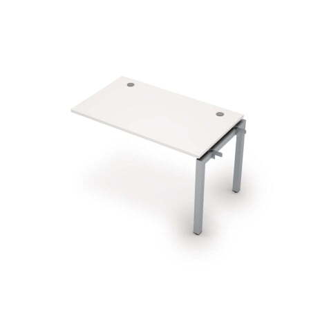 6МБС.5178 Линейная бенч-система, средний модуль (1200x700x750) (Белый/Алюминий матовый)