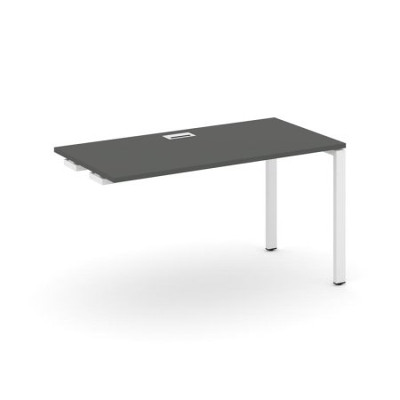 Стол-приставка к опорным элементам SN-6P.OPRS-004 (1580х600х750) (Антрацит/Металл Белый)