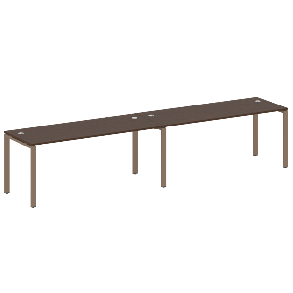 Рабочая станция на 2 раб.места Metal System Style БП.СМ-2.5 3600x720x750 (Венге Цаво/Мокко металл)