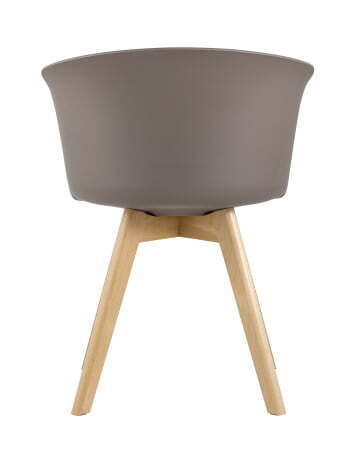 Стул Blossom с подушкой темно-бежевый (Стул пластиковый Blossom темно-серый)