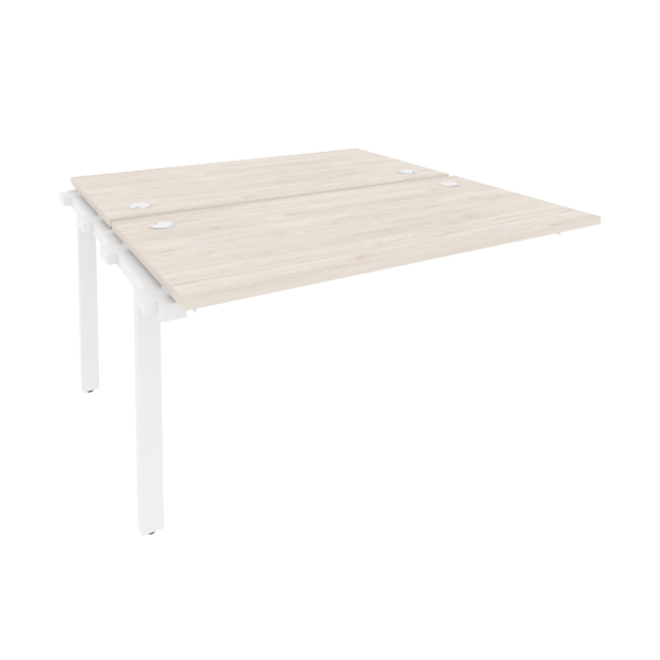 Наборный элемент рабочей станции на м/к Onix O.M-2.NRS-3.7 1380x1475x750 (Денвер Светлый/Белый Металл)