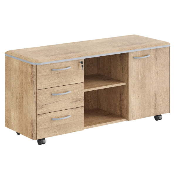 Тумба мобильная Dioni DLC 3D 1350x470x660 (Дуб Каньон)