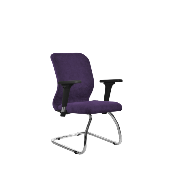Кресло для руководителя Метта SU-Mr-4(Vivaldi)/подл.200/осн.007 (Сиреневый)