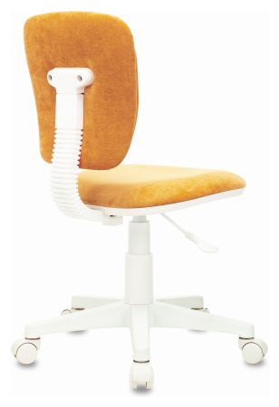 Кресло детское CH-W204NX оранжевый Velvet 72 крестов. пластик белый пластик белый (Оранжевый)