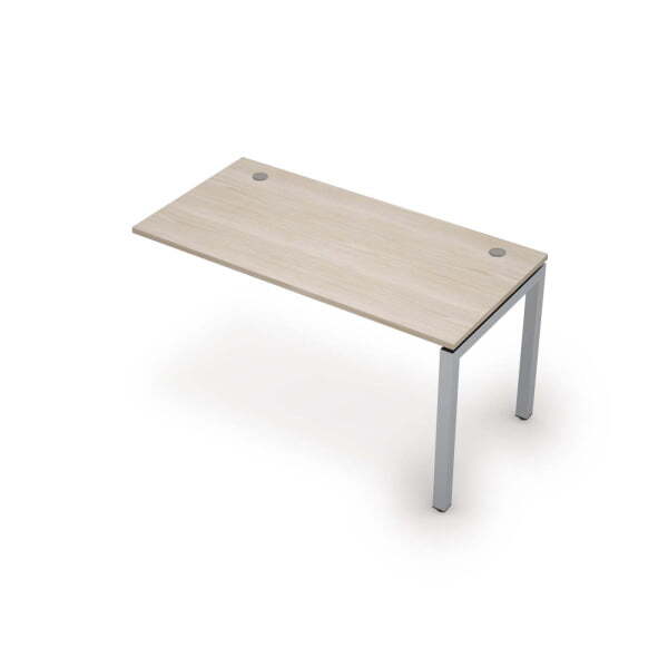 6МБК.5179 Линейная бенч-система, конечный модуль (1400x700x750) (Шамони светлый/Алюминий матовый)