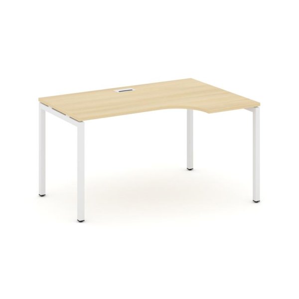 Стол рабочий эргономичный SN-4P.SPA-001(R) (1380х600/980х750) (Акация Лорка/Металл Белый)