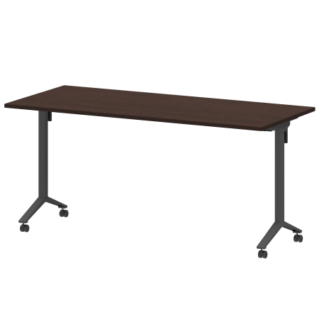 Стол мобильный складной Моби МБ22-160.70 1600x700x750 (Дуб венге/Антрацит)