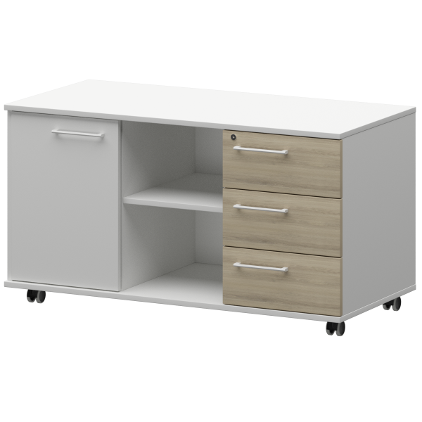 Креденция правая Кортез KZT-62R 1200x568x648 (Кронберг/Белый)