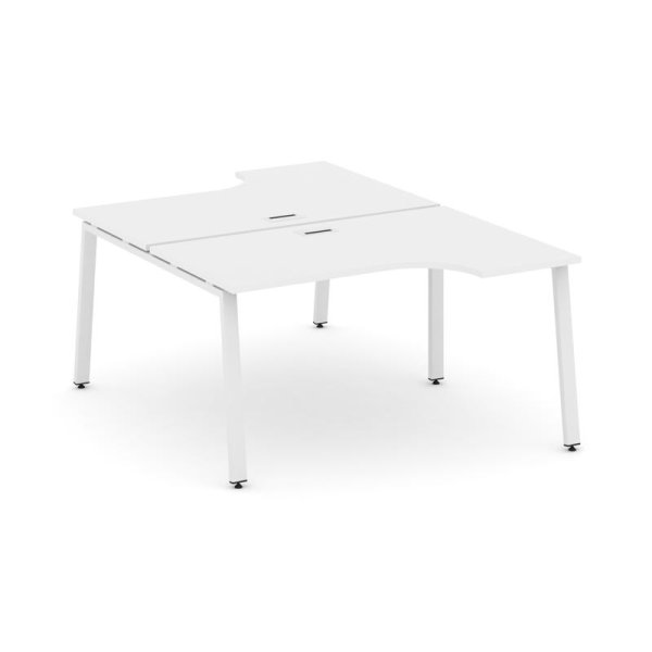 Рабочая станция эргономичная SN-6A.DRPA-011 (1380х1432/1992х750) (Белый/Металл Белый)