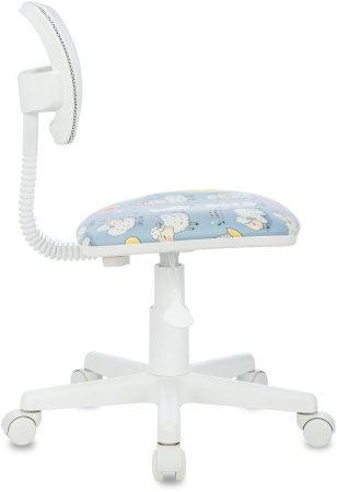 Кресло детское CH-W299 белый TW-15 сиденье мультиколор овечки сетка/ткань крестов. пластик пластик б (Мультиколор)