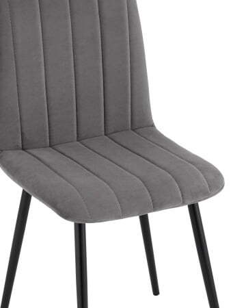 Стул Easy велюр темно-серый (Стул Easy темно-серый)