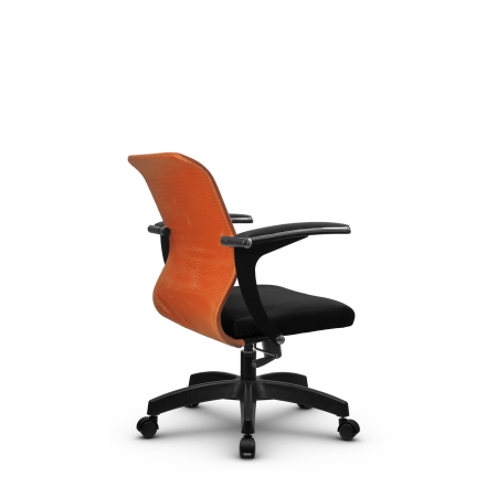 Кресло для руководителя Метта SU-M-4/подл.160/осн.001 (Черный | Оранжевый)