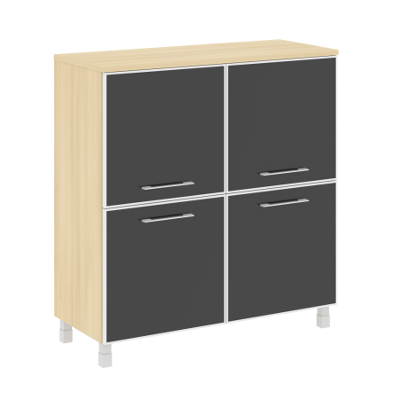 Стеллаж квадратный LT.SD1.2R 1094x450x1168 Black (Акация Лорка)