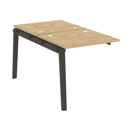 Наборный элемент рабочей станции на деревянных опорах Onix Wood OW.2.NRS-0.7 780x1475x750 (Тиквуд Светлый/Дуб Темный)