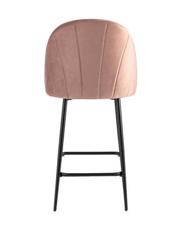 Стул полубарный Логан велюр пыльно-розовый (Стул полубарный Логан пыльно розовый)