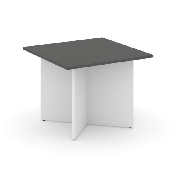 Стол переговорный квадратный SN-D.SPRG-003 (980х980х750) (Антрацит/Белый)