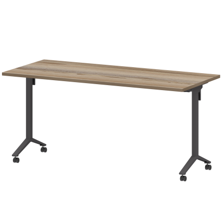 Стол мобильный складной Моби МБ25-160.70 1600x700x750 (Дуб сафари/Антрацит)