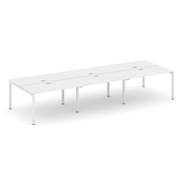 Рабочая станция 2-х сторонняя SN-5P.DRS-064 (4740х1232х750) (Белый/Металл Белый)