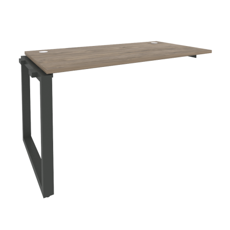 Наборный элемент рабочей станции на О-образном м/к Onix O.MO-1.NRS-3.7 1380x720x750 (Тиквуд Темный/Черный металл)