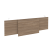 Царга стола руководителя Onix O.M-CSR-4 1340x450x54 (Дуб Аттик/Белый)