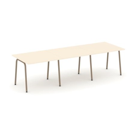 Стол переговорный ES.PRG-3.1-K (2940х980х750) (Сатин/Металл Латте)