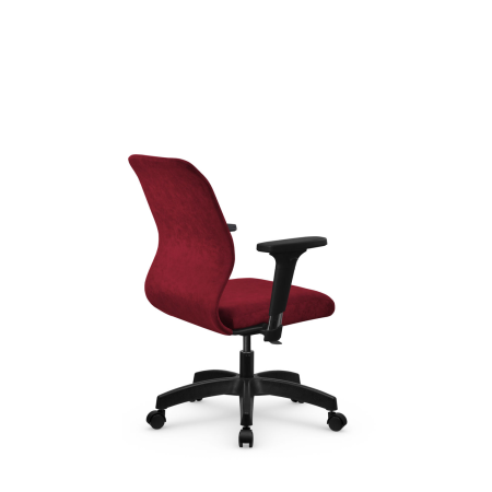 Кресло для руководителя Метта SU-Mr-4(Vivaldi)/подл.000/осн.005 (Красный)