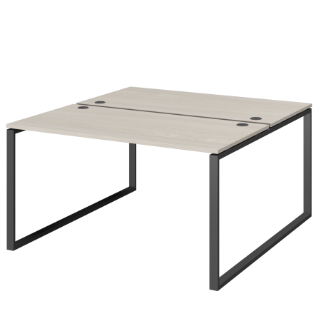 Бенч двойной на 2 рабочих места Арго-М АМБ.О-002.60 1200x1236x760 (Ясень шимо/Антрацит)