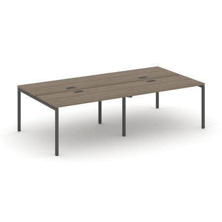 Рабочая станция 2-х сторонняя SN-4P.DRS-032 (2360х1232х750) (Вяз Благородный/Металл Антрацит)
