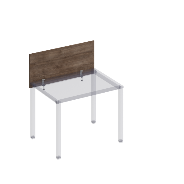 Экран настл. фронт. с кроншт. для стола 100 на мет. каркасе КФ Комфорт КФ К.840 1000x450x18 (Дуб шамони темныйСерый)