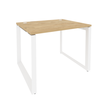 Стол рабочий на О-образном м/к Onix O.MO-SP-1.8 980x800x750 (Тиквуд Светлый/Белый Металл)