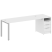 Рабочая станция с опорной тумбой Metal System Style БП.РС-СТП-1.5 2212x720x750 (Дуб Наварра/Серый металл)