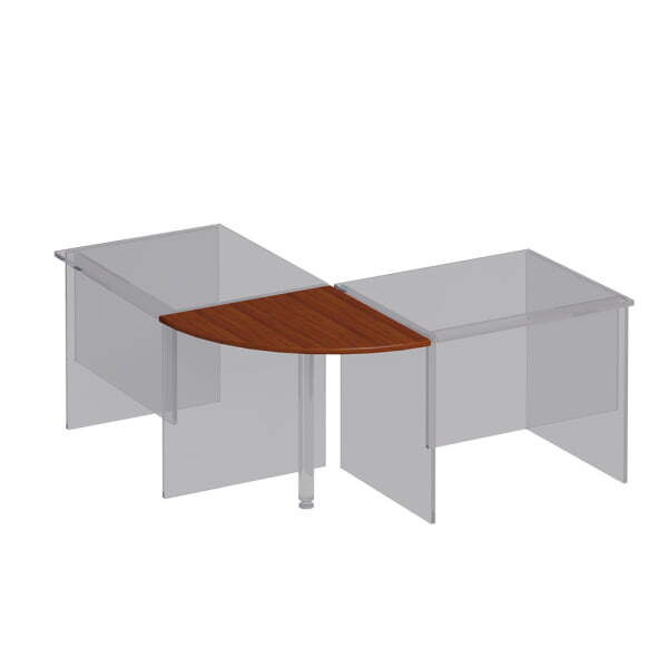 Угловой сегмент Комфорт К 204 600x750x25 (Французский орех)