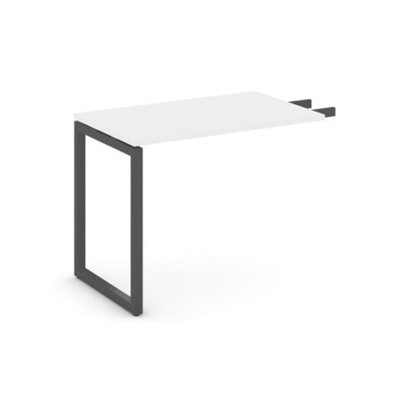 Брифинг-приставка SN-4O.BR-004 (1180х600х750) (Белый/Металл Антрацит)