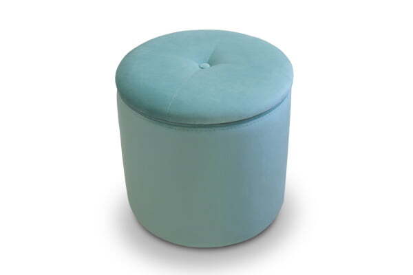 Пуф Round с ящиком для хранения (400x400x410) Голубой (Голубой)