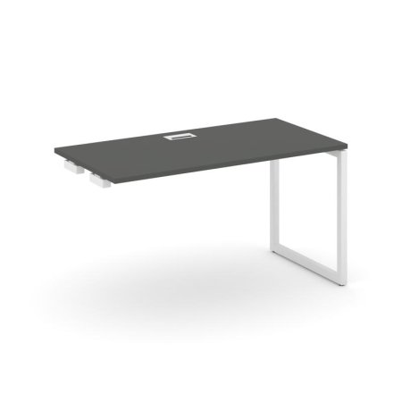 Стол-приставка к опорным элементам SN-4O.OPRS-004 (1580х600х750) (Антрацит/Металл Белый)