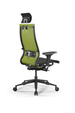 Кресло для руководителя Метта SynchroSit 10 B2-107D - T /Km00/Nb00/D32P/H3mL-2D(M23.B11.G19.W03) (Лайм | Черный)
