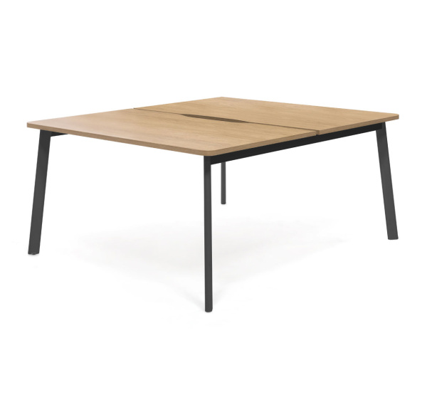 FLEX Бенч на 2 рабочих места 138х141 (Гикори/графит)