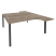 Рабочая станция на П-образном м/к Onix O.MP-D.SA-4 1580x2395x750 (Тиквуд Темный/Белый Металл)