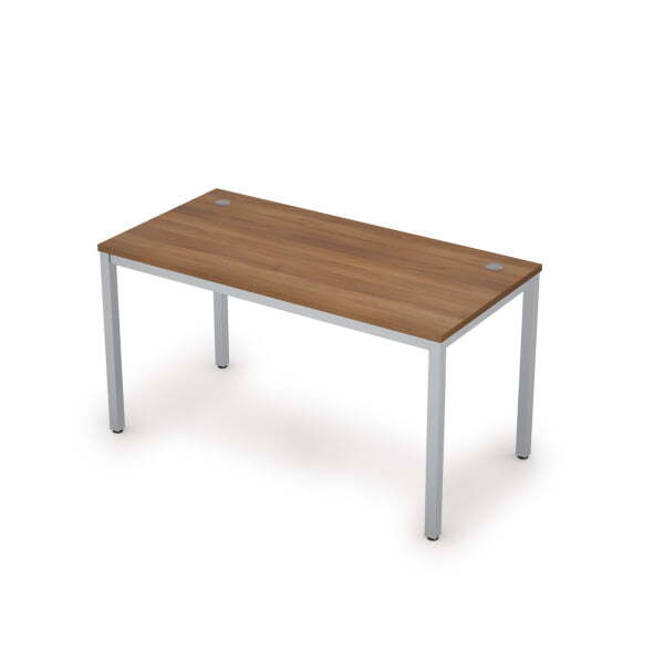 6М.009 Стол рабочий (1400x700x750) (Шамони темный/Алюминий матовый)