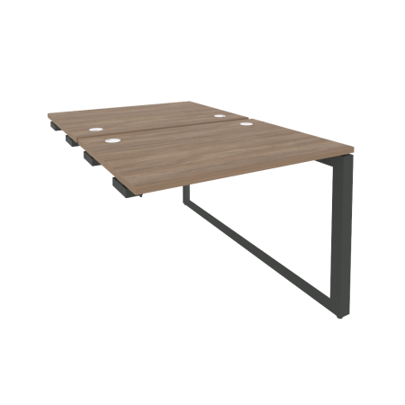Стол-приставка двойной на О-образном м/к к опорным элем. Onix O.MO-D.SPR-1.7 980x1475x750 (Дуб Аризона/Черный металл)