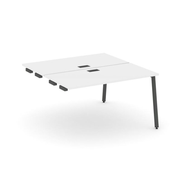 Стол-приставка к опорным элементам SN-4A.DPRS-014 (1580х1432х750) (Белый/Металл Антрацит)