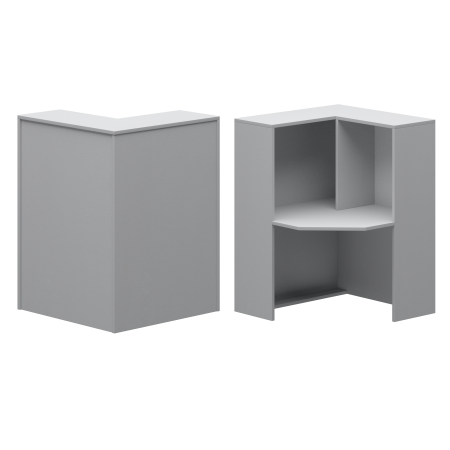 Стойка угловая правая Ресепшн А-556 900x900x1220 (Серый)