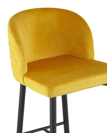 Стул барный Оскар велюр оранжевый (Стул барный Оскар оранжевый)