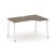 Стол рабочий эргономичный SN-4A.SPA-011(R) (1380х700/980х750) (Тиквуд Светлый/Металл Антрацит)